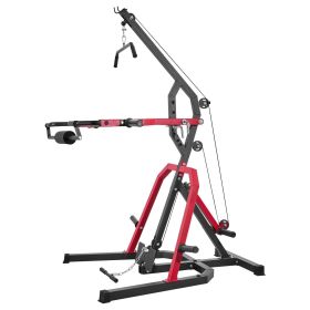 VEVOR Home Gym Equipment, Leverage Gym with 2:1 Ratio LAT Low Row System, Strength Training Machine for Squats Deadlifts Bench Press Bicep Curls