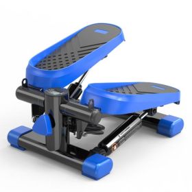 Home Office 330lb Weight Capacity Mini Stepper With Resistance Band And LCD Display (Option: Blue)