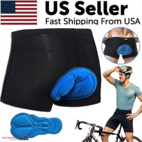 Men Women Cycling Shorts Bicycle Bike Underwear Pants With Sponge Gel 3D Padded (size: 2XL)